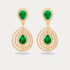 Gold Drop Stone Earring
