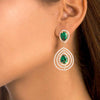 Gold Drop Stone Earring